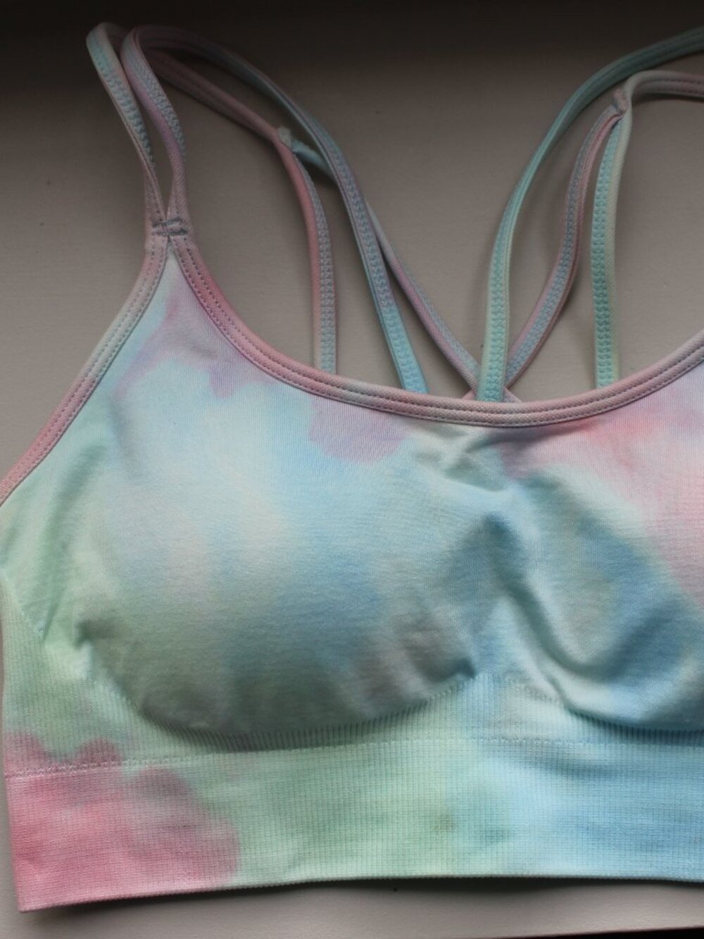 Pastel Tie-Dye Sports Bra